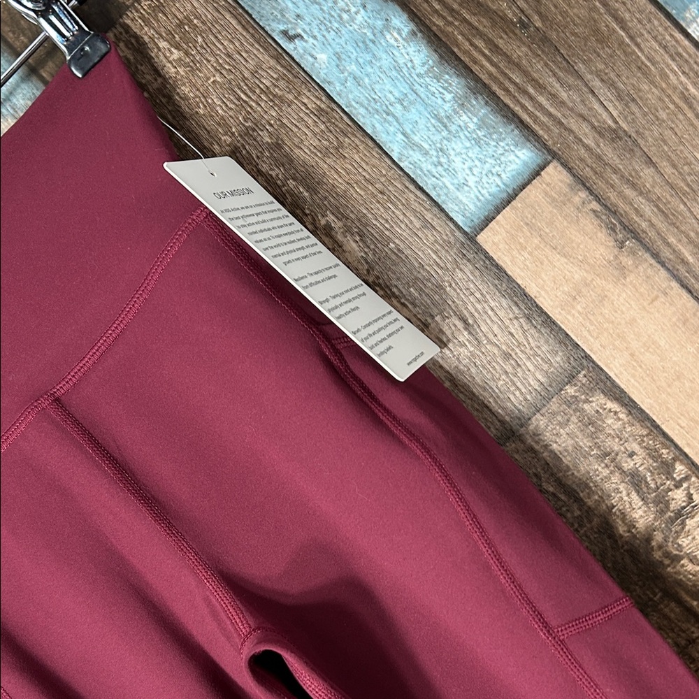 RSG Active Burgundy High-Waisted Leggings - Picture 7 of 15